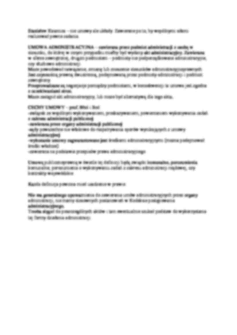 Formy prawne działania administracji - omówienie(II sem) - strona 2