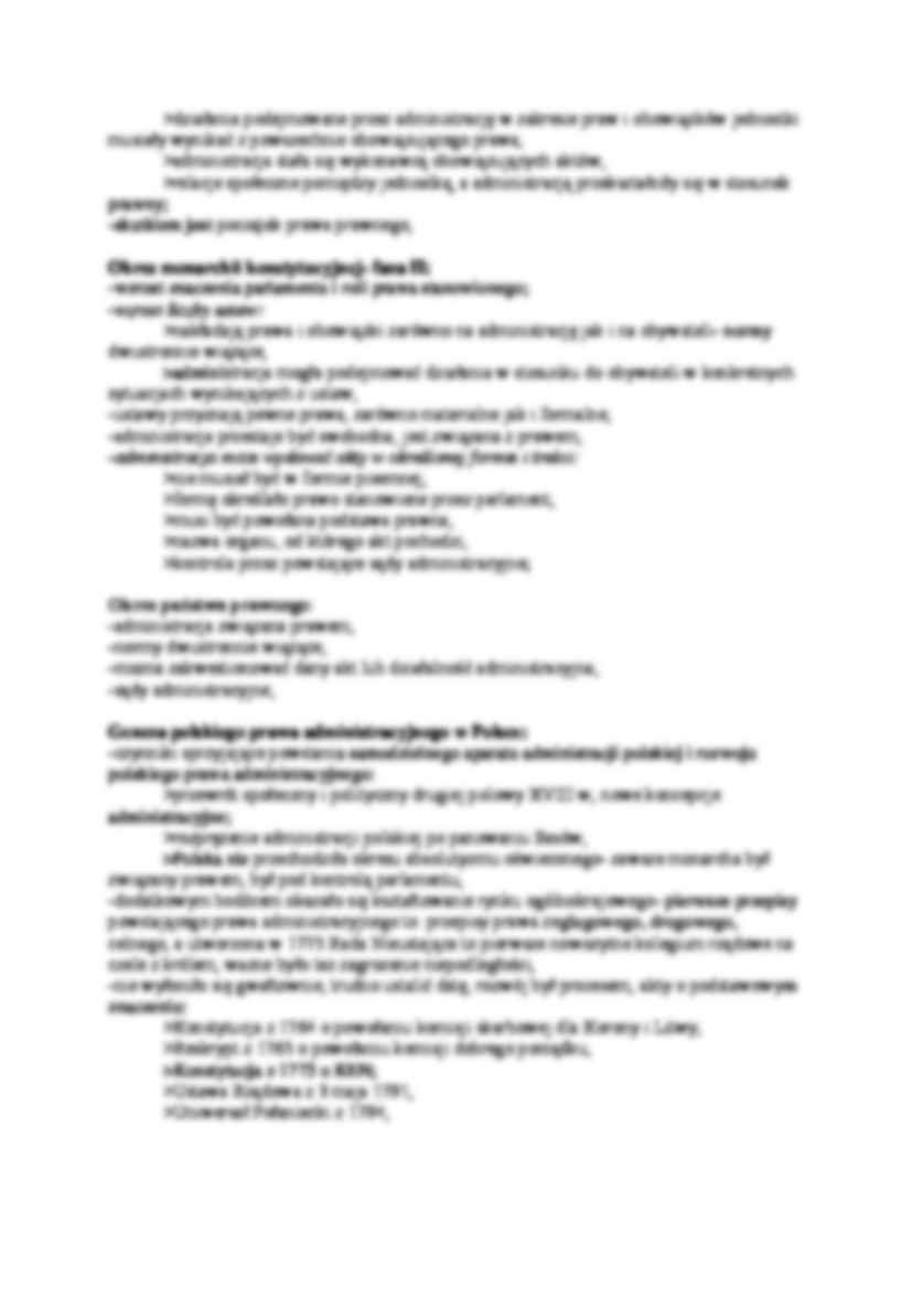 Historia prawa administracyjnego - omówienie (I sem) - strona 2