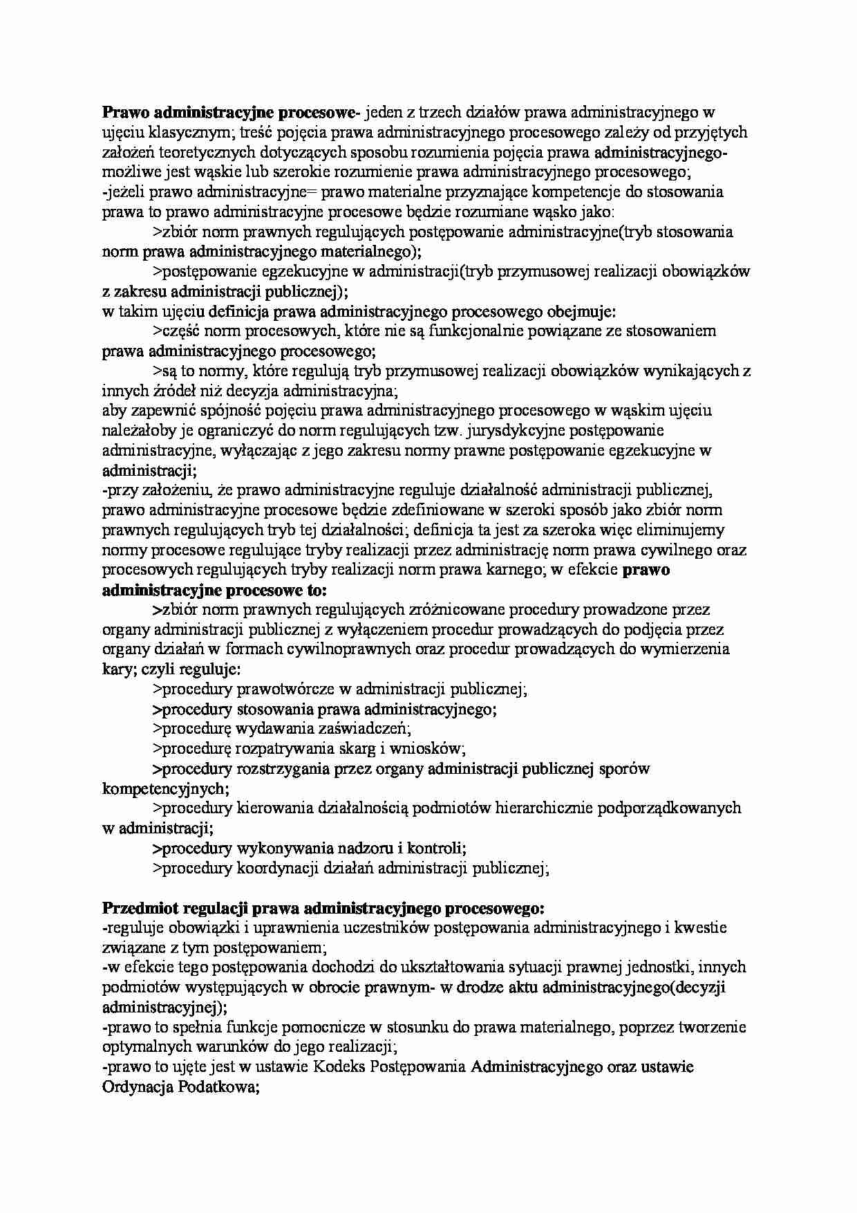 Prawo procesowe - omówienie(I sem) - strona 1