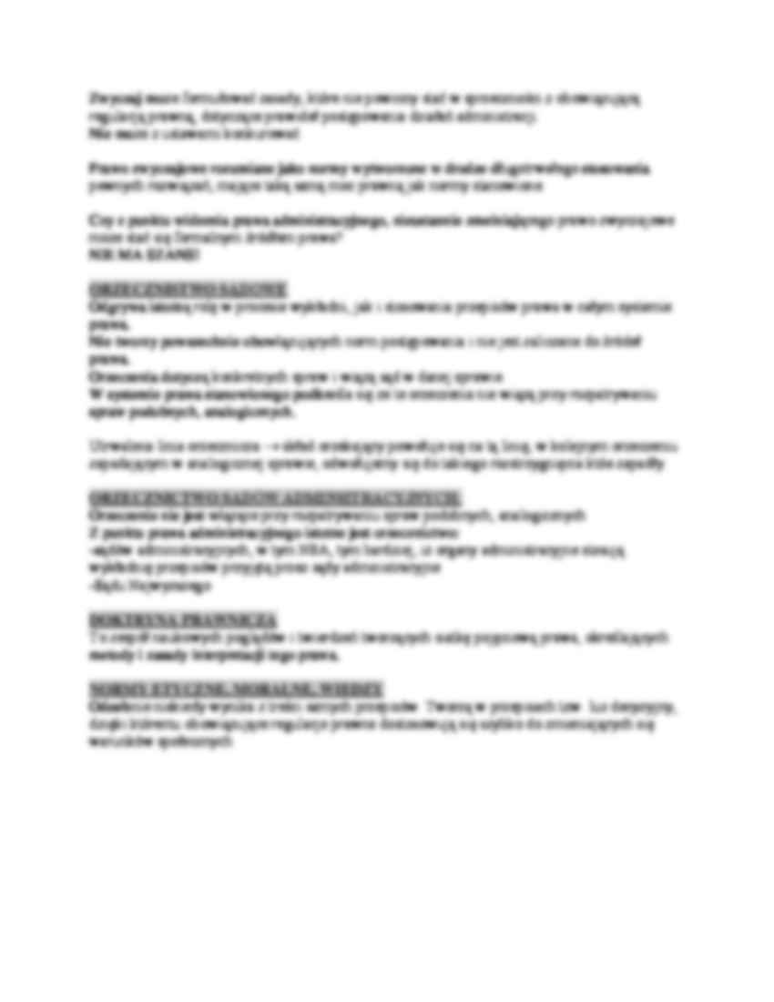 Swoiste źródła prawa - omówienie (I sem) - strona 2