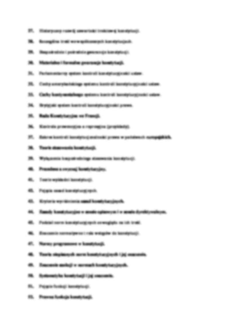 Prawo konstytucyjne - zagadnienia  - strona 2