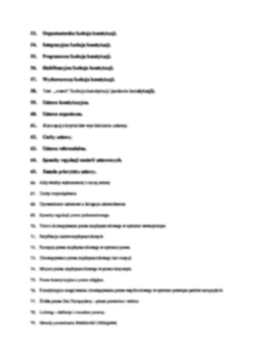 Prawo konstytucyjne - zagadnienia  - strona 3