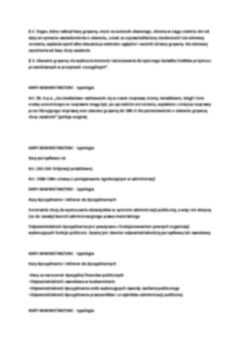 Kary administracyjne - omówienie(II sem) - strona 2