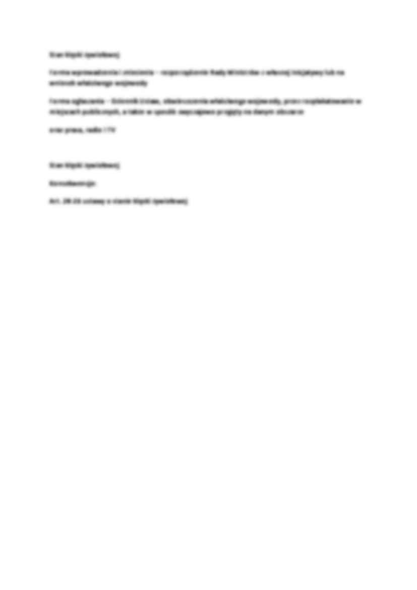 Stany nadzwyczajne - omówienie (II sem) - strona 3