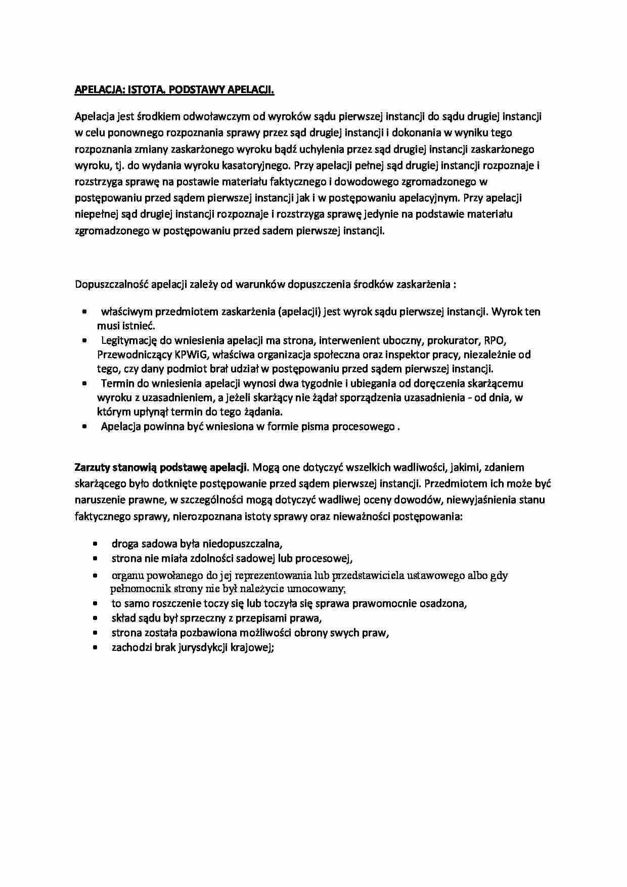 Apelacja - omówienie - strona 1