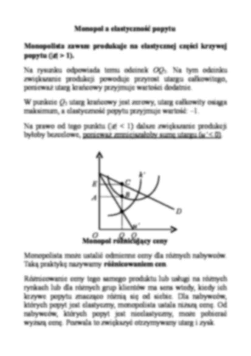 Monopol - omówienie - krzywa   popytu - strona 3