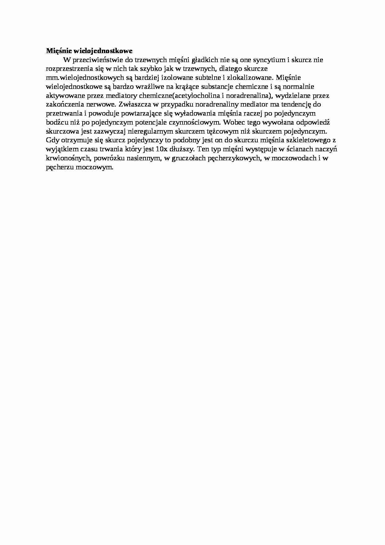 Wykład - mięśnie wielojednostkowe, sem I-IV - strona 1