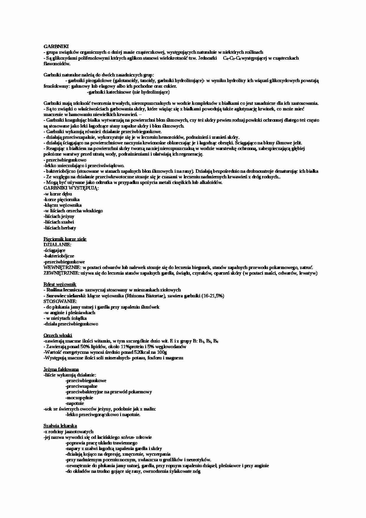 Wykład - garbniki - strona 1