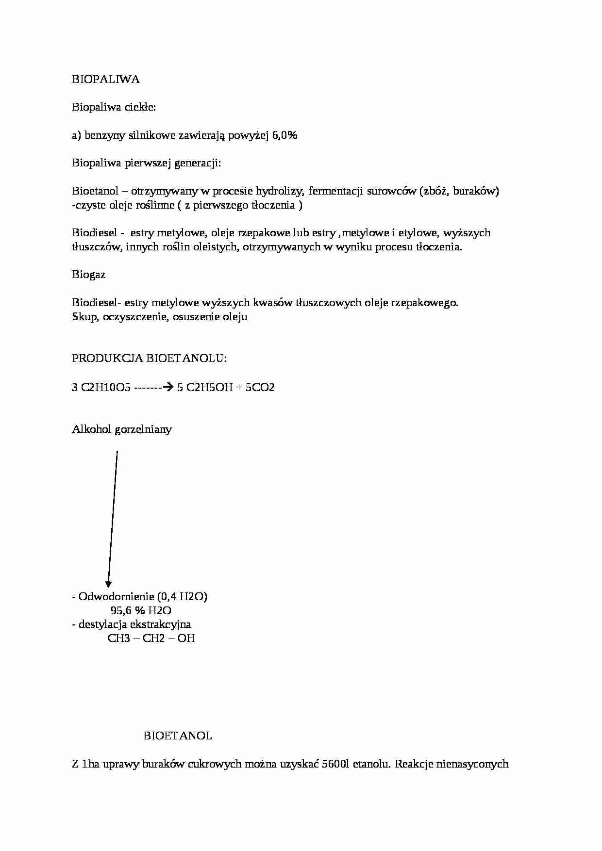 Wykład - biopaliwa, sem II - strona 1