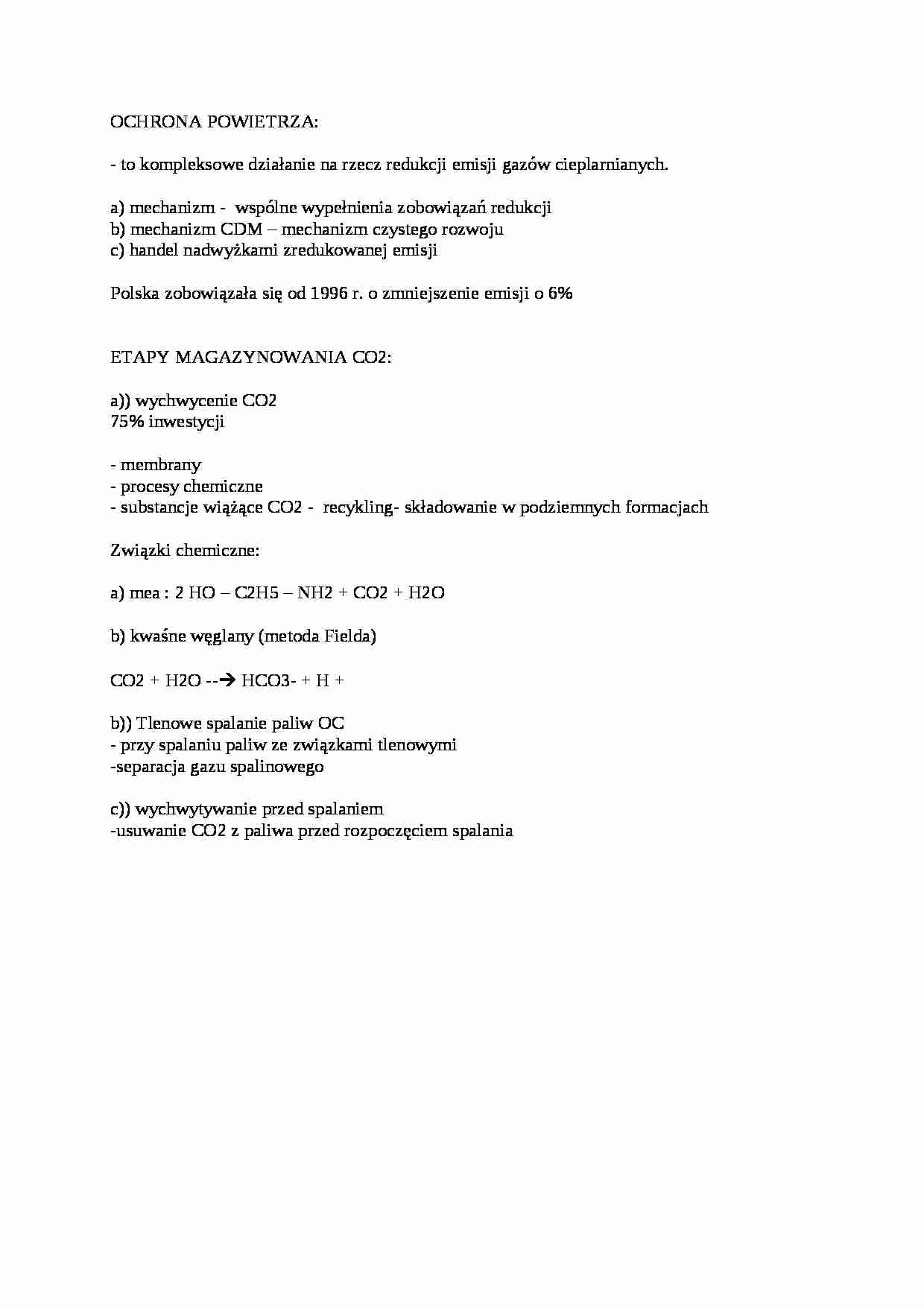 Wykład - ochrona powietrza, sem II - strona 1