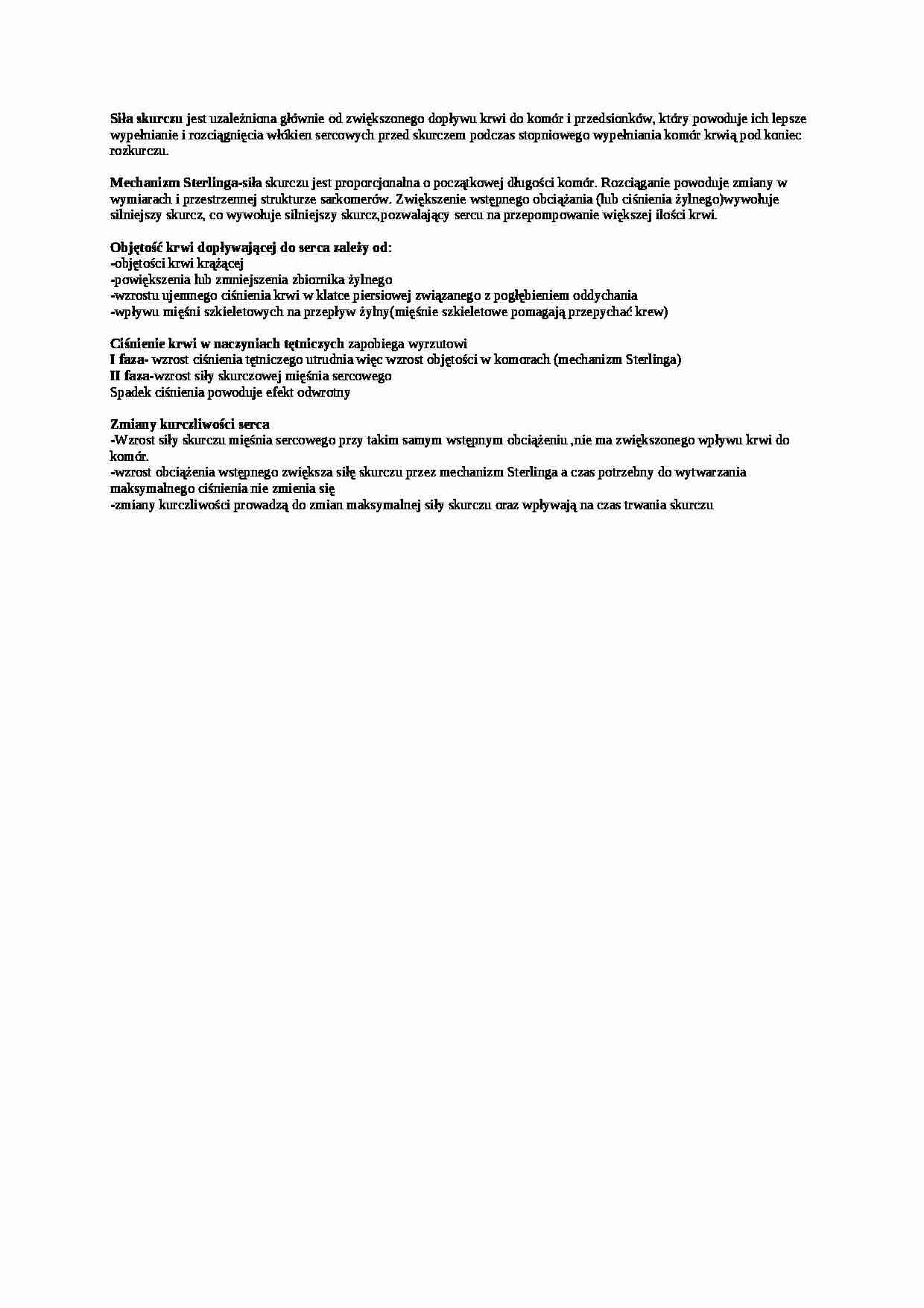 Wykład - siła skurczu, sem IV - strona 1