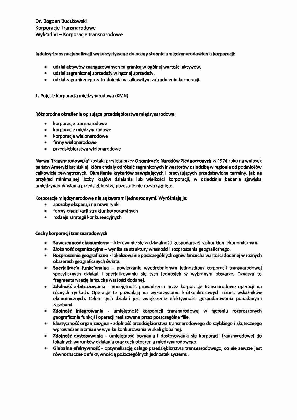 Korporacje Transnarodowe - Korporacje transnarodowe - strona 1