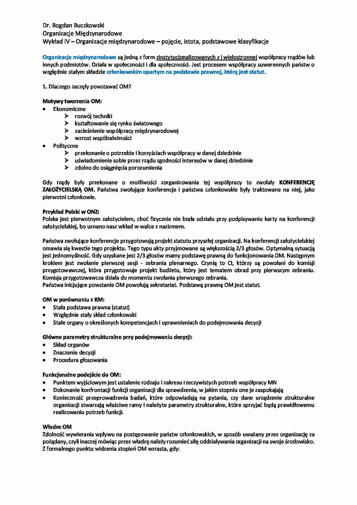 Podstawowe klasyfikacje - omówienie - strona 1