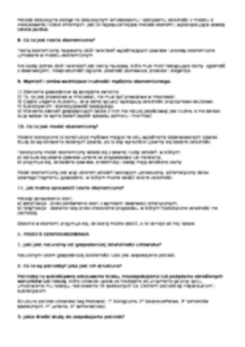 Mikroekonomia - zagadnienia na egzamin 1 - strona 2