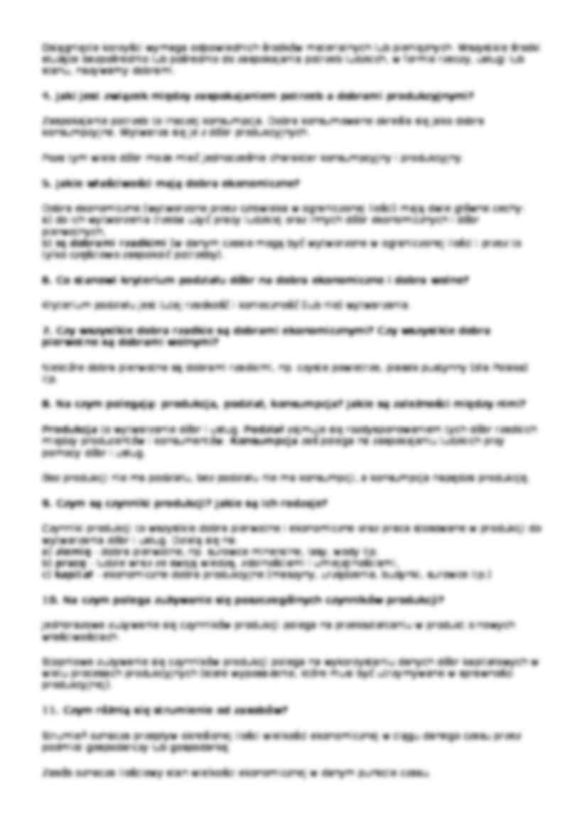 Mikroekonomia - zagadnienia na egzamin 1 - strona 3