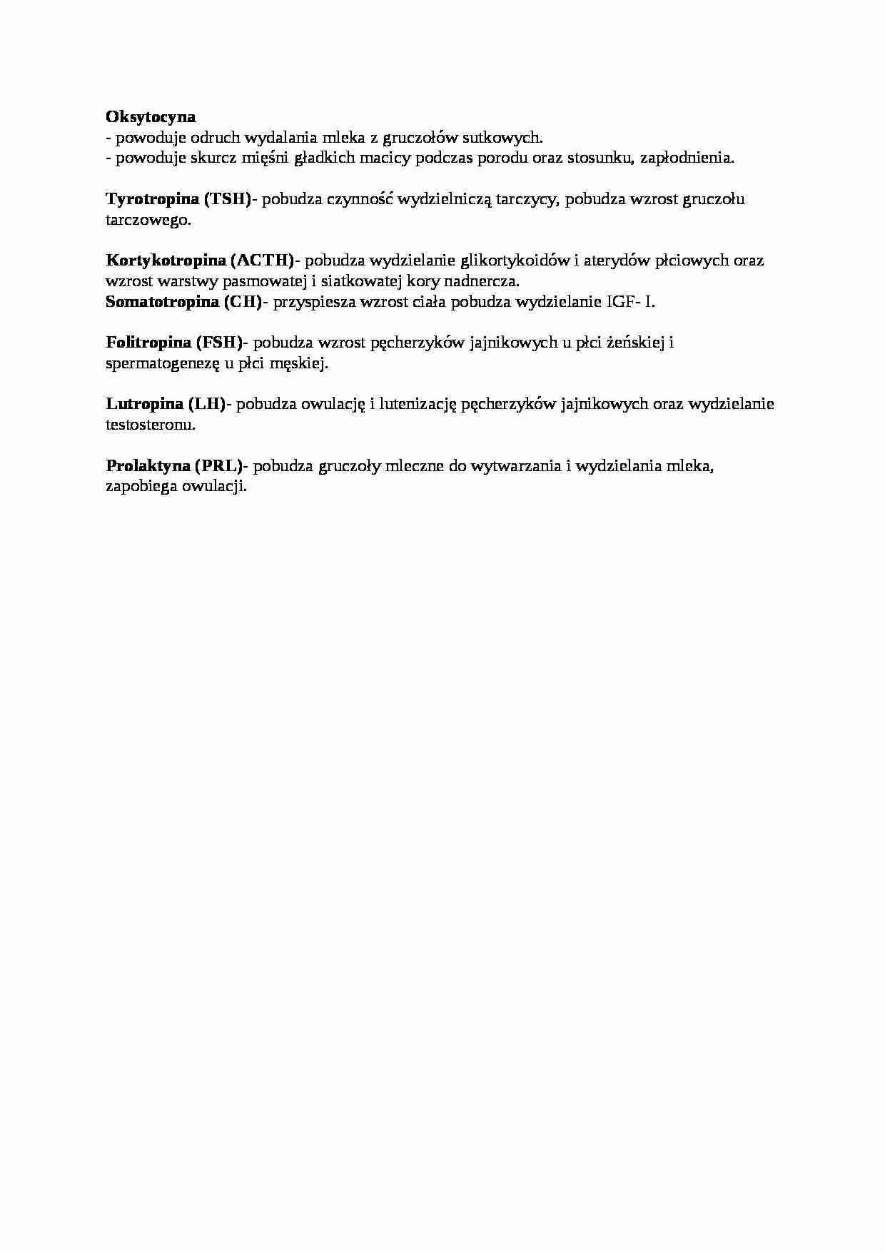 Oksytocyna - omówienie - strona 1