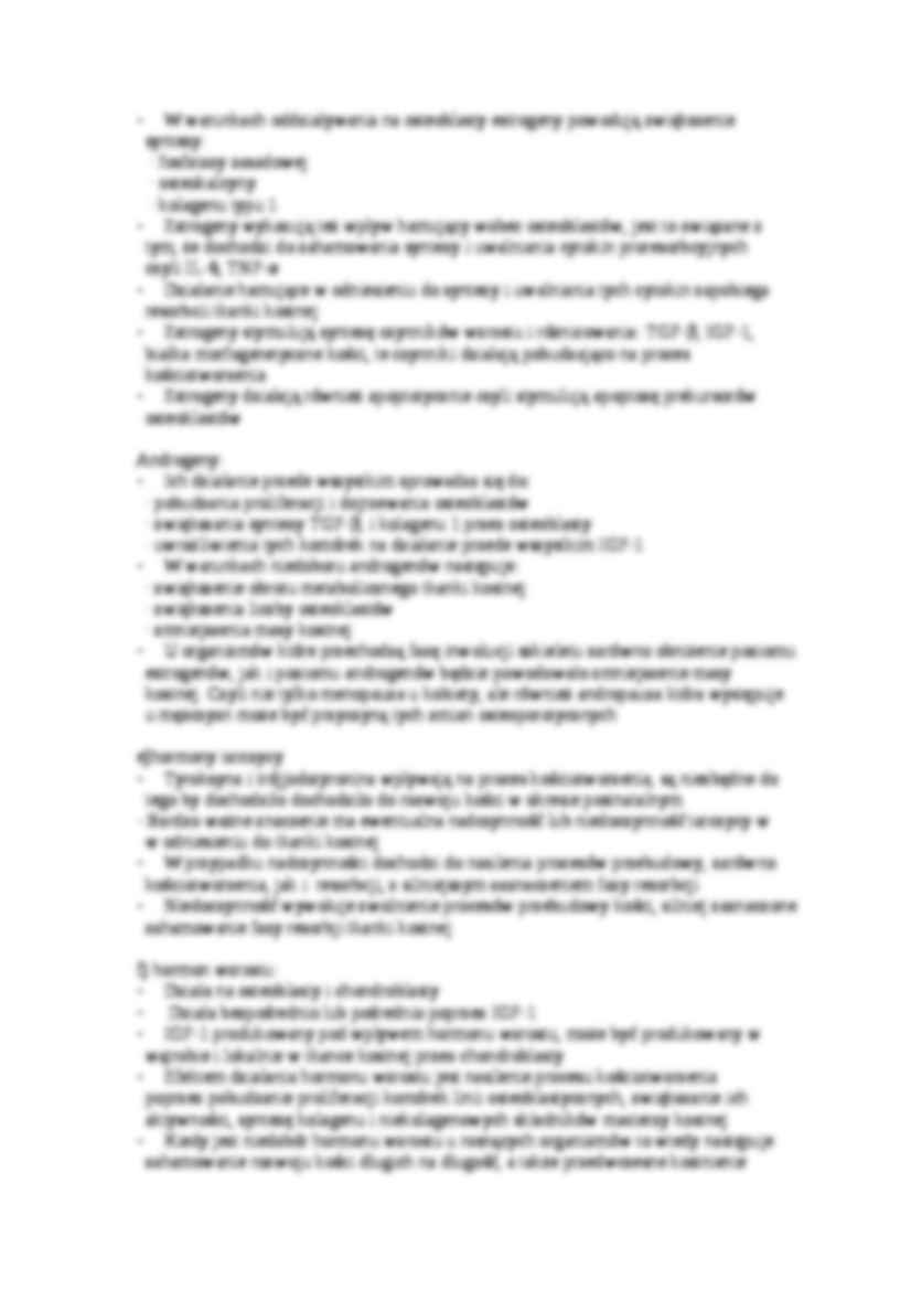 rola hormnów i witamin w metabolizmie tkanki kostnej - omówienie, sem I-IV - strona 2