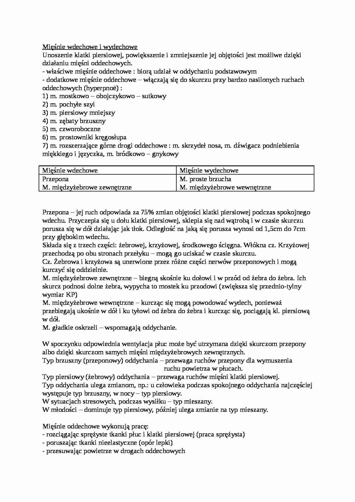Wykład - mięśnie wdechowe i wydechowe - strona 1