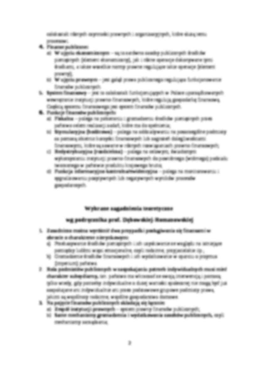 Prawo finansów publicznych - wykłady  - strona 2