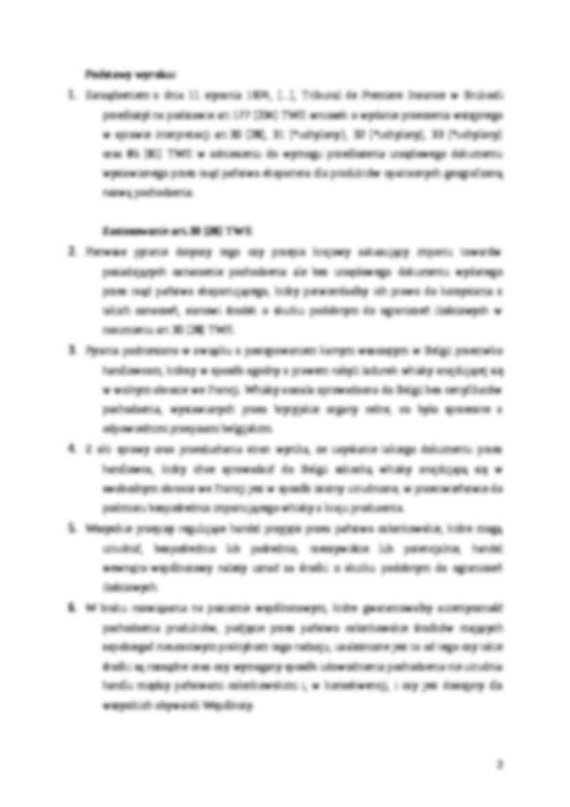 Prawo instytucjonalne Unii Europejskiej - Dassonville - omówienie - strona 2