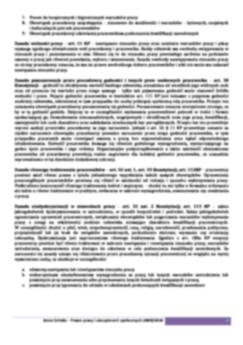 Prawo pracy - wykłady  - strona 2