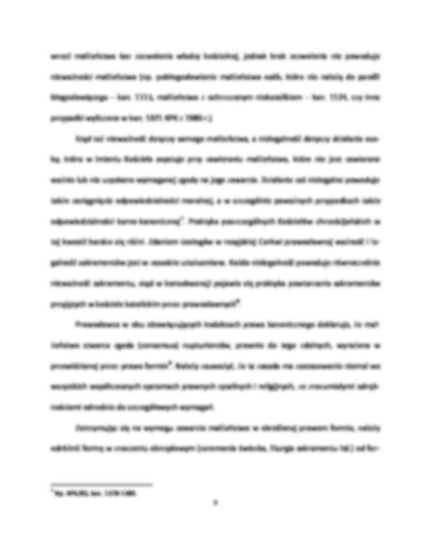 Forma prawna zawarcia małżeostwa mieszanego wyznaniowo - strona 3