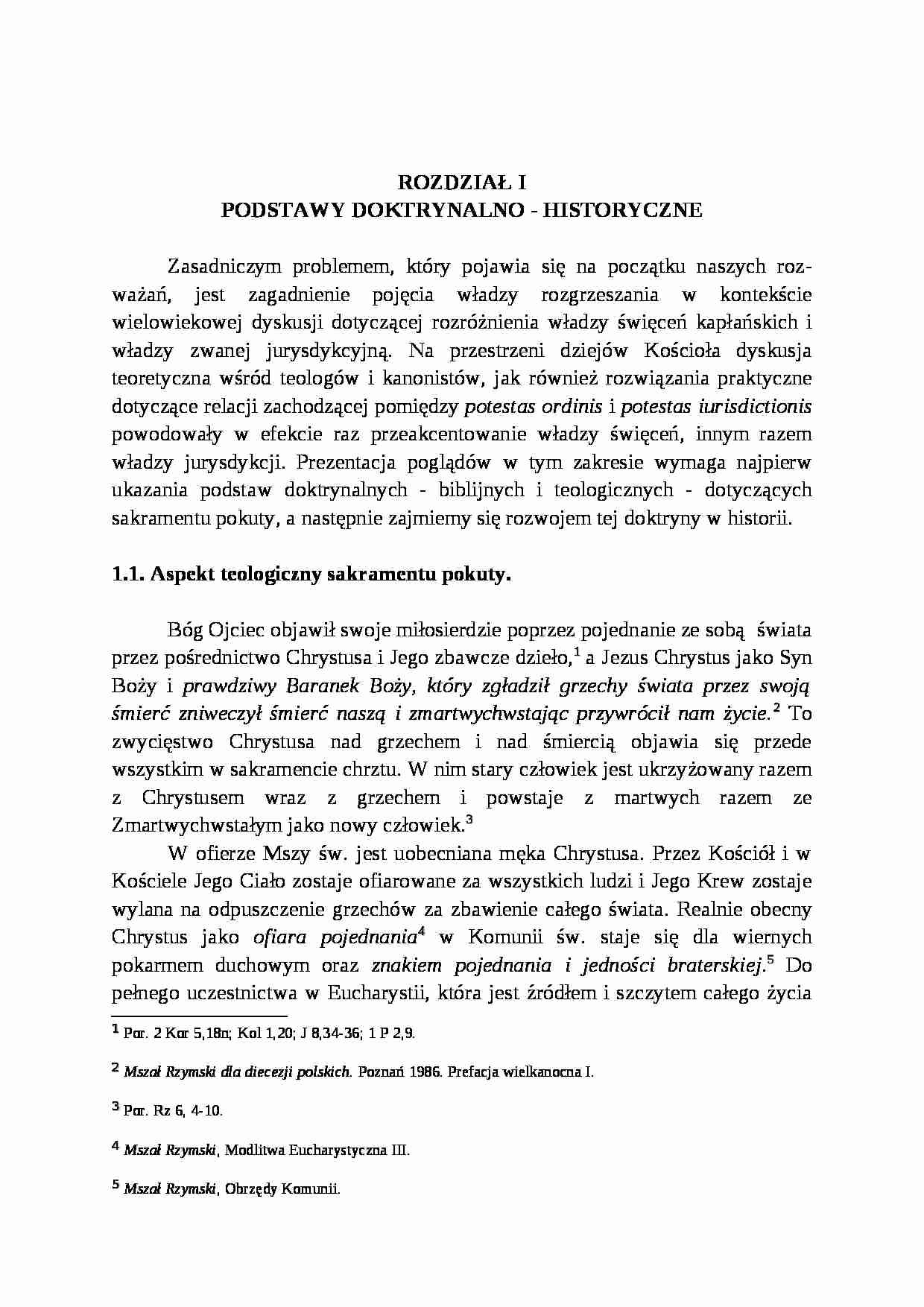 Spowiednik - podstawy doktrynalno-historyczne - strona 1