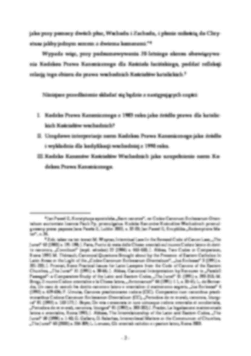 Kodeks Prawa Kanonicznego i Kościoły wschodnie - omówienie - strona 2