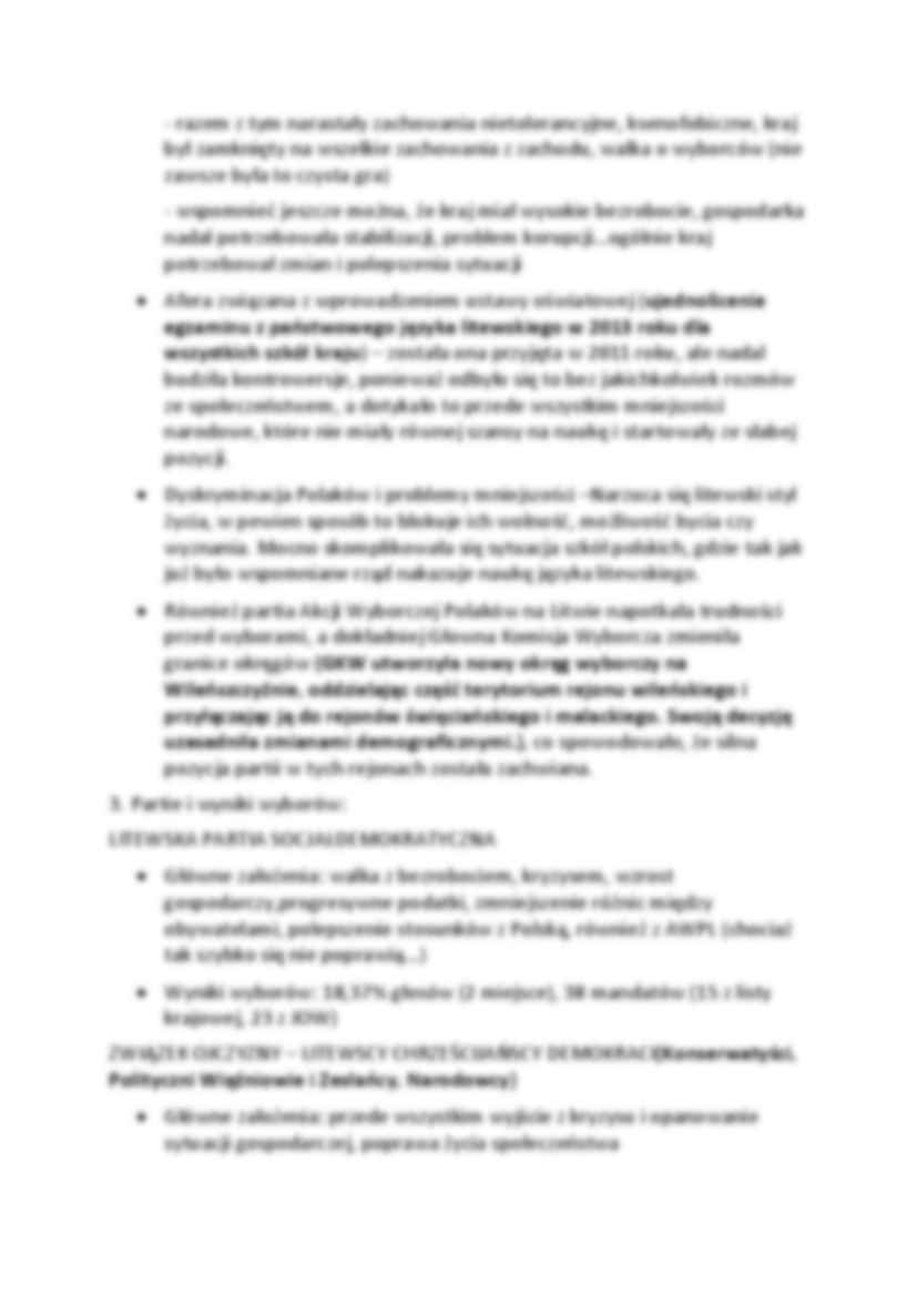 Litwa system polityczny - wykład - strona 2