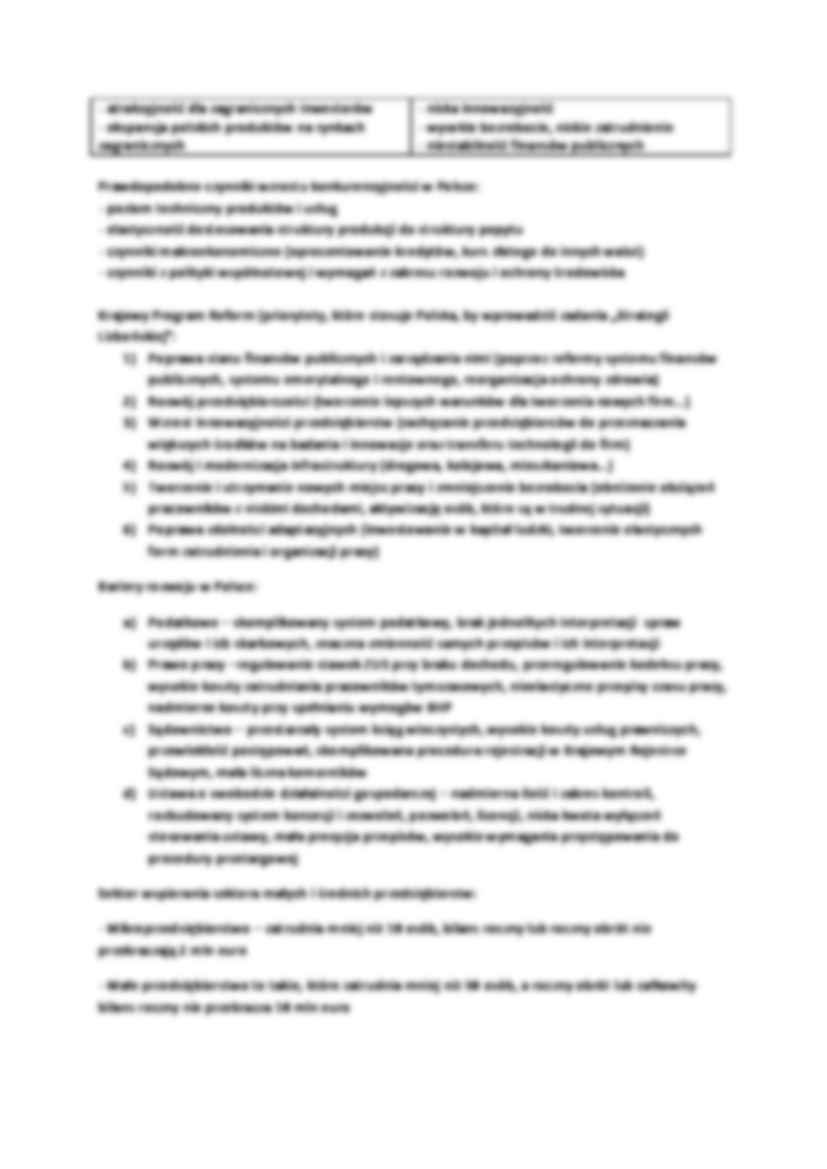 Polityka przemysłowa - wykład - Krajowy Program Reform - strona 2