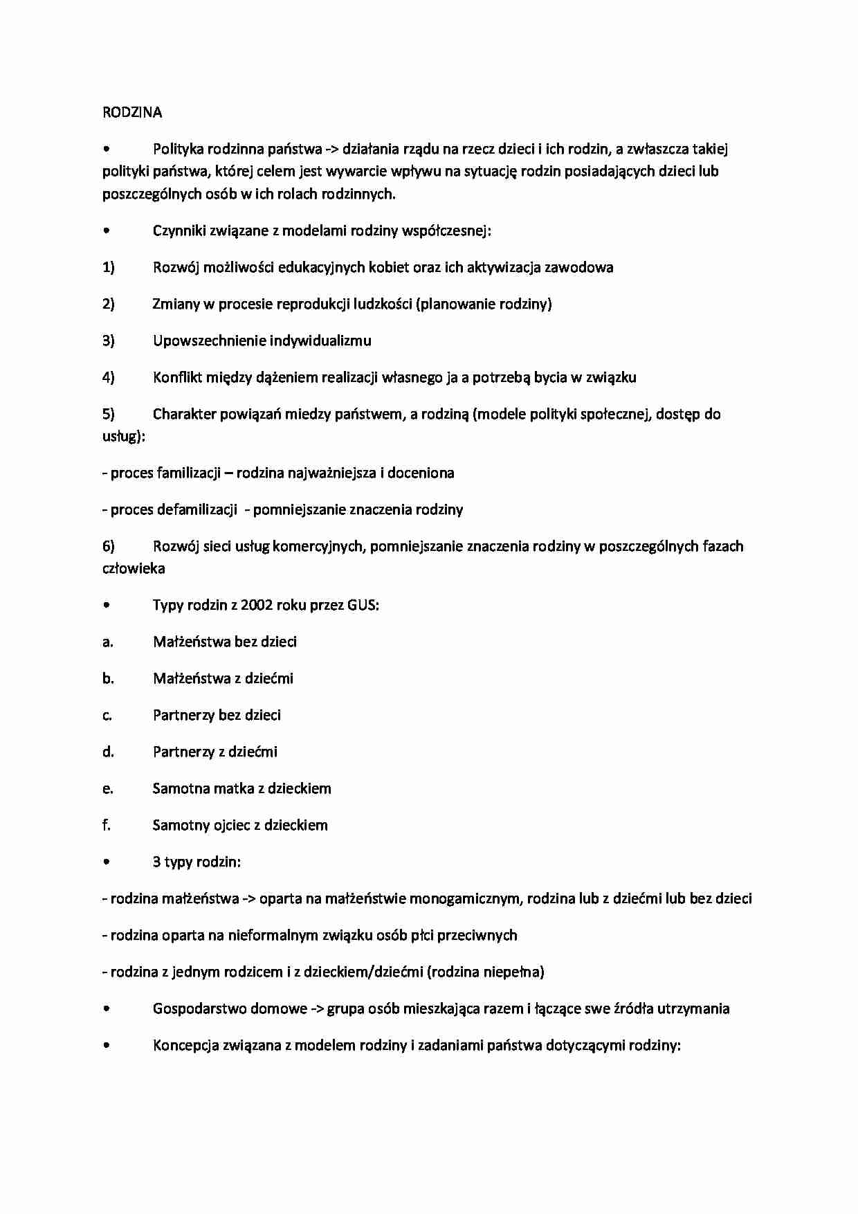 Wykład - rodzina, 6sem - strona 1