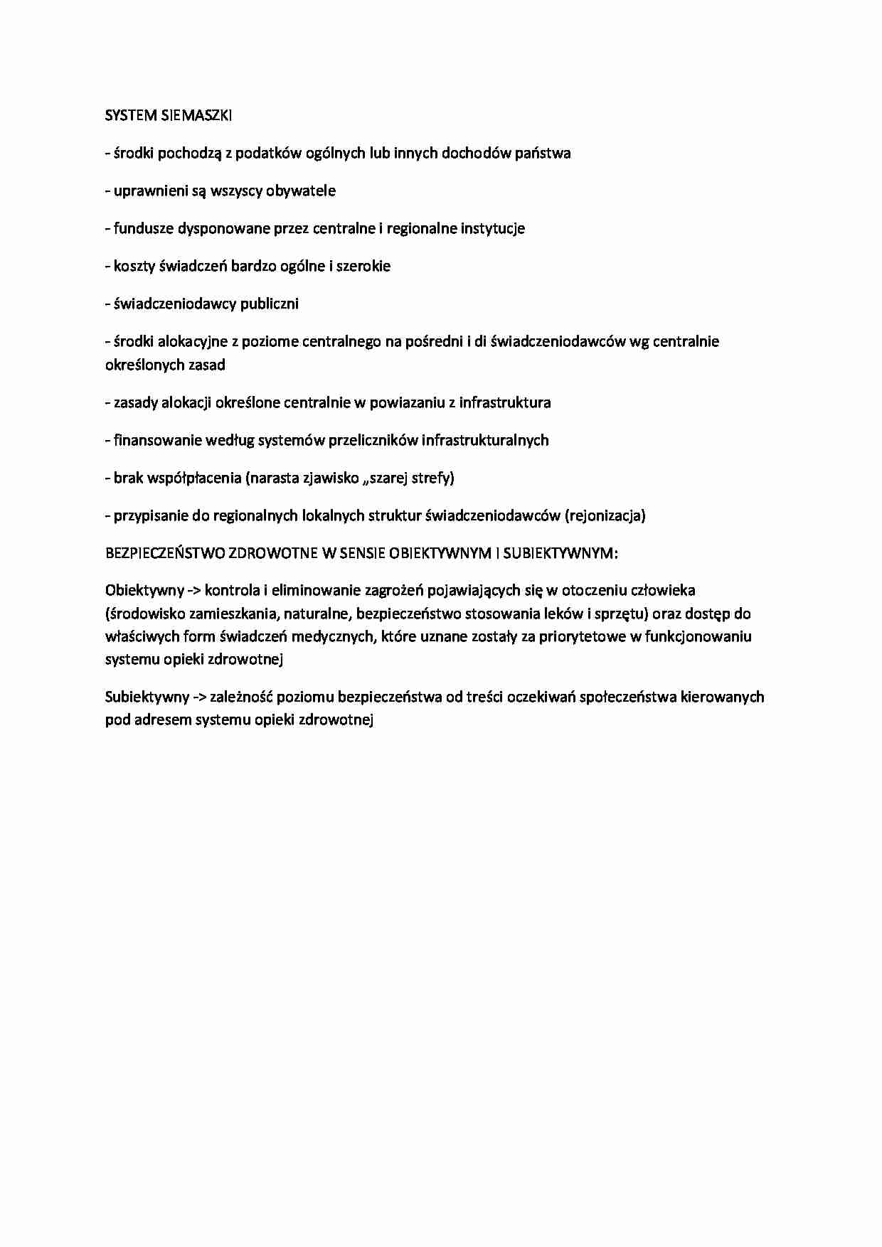 System Siemaszki - wykład, 6sem - strona 1