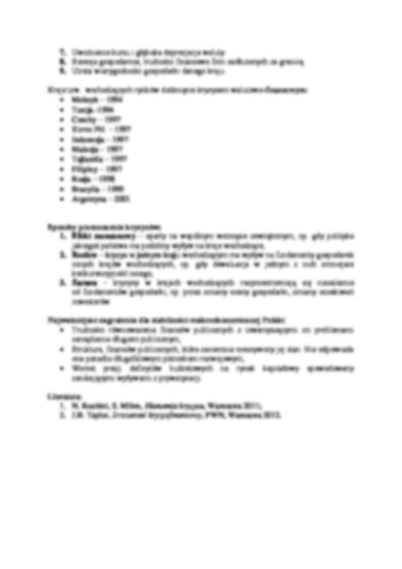 Istota kryzysu walutowo-finansowego - wykład - strona 2