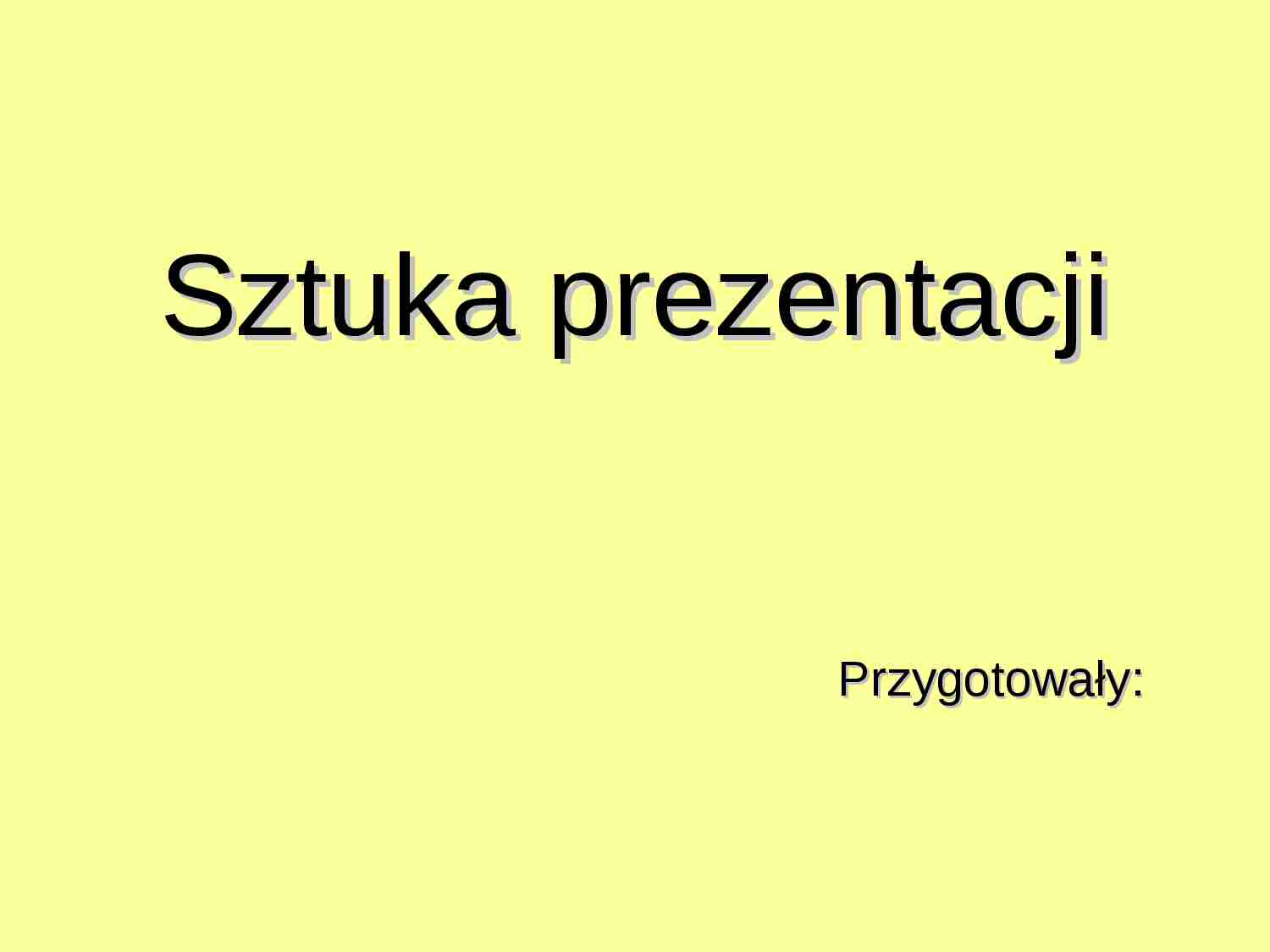negocjacje - Sztuka prezentacji - strona 1