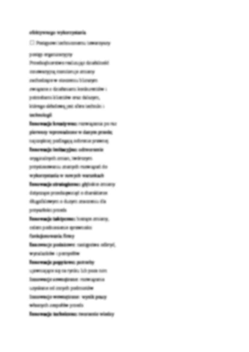 Innowacyjność przedsiębiorstwa, ( sem. IV) - strona 3