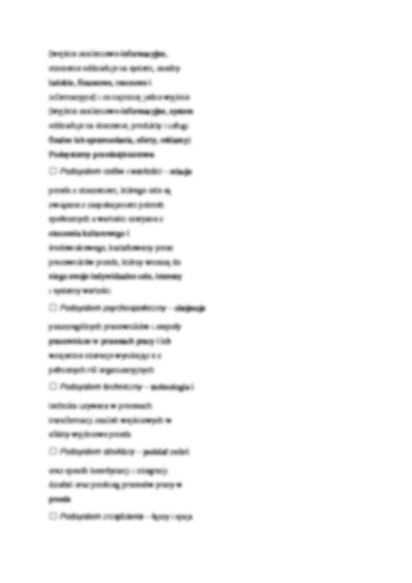 Przedsiębiorstwo  formy współpracy, misja, cel i podsystemy, (sem. IV) - strona 3