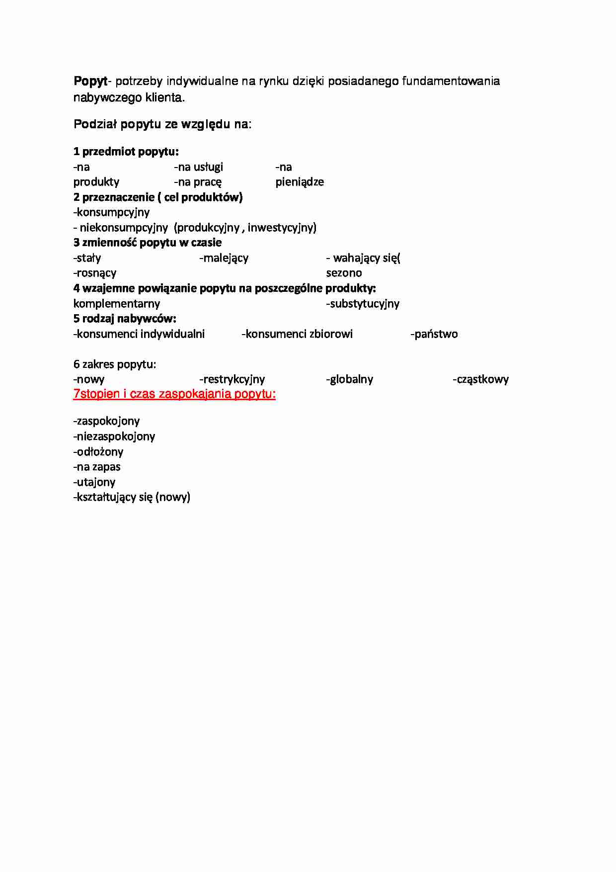 Popyt, (sem IV) - strona 1