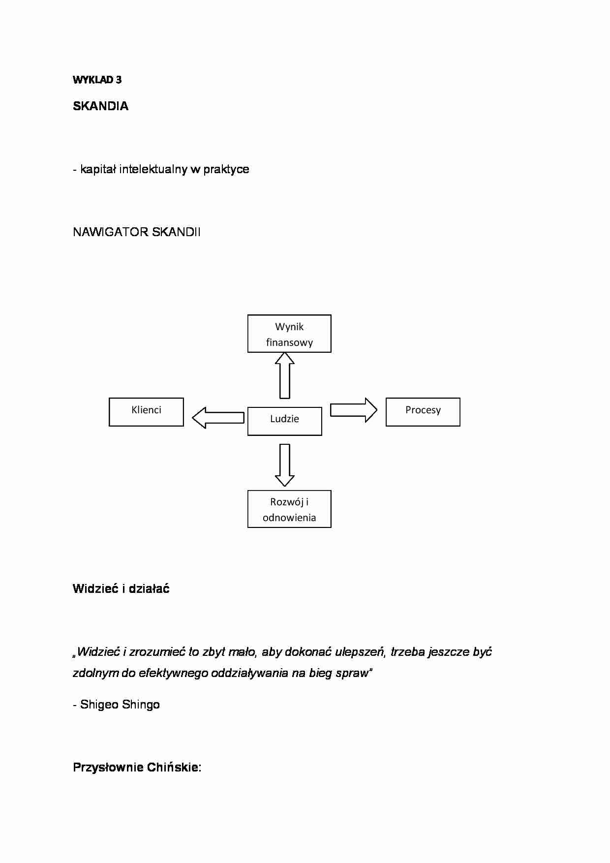 Kapitał intelektualny - wykład 3, (sem IV) - strona 1