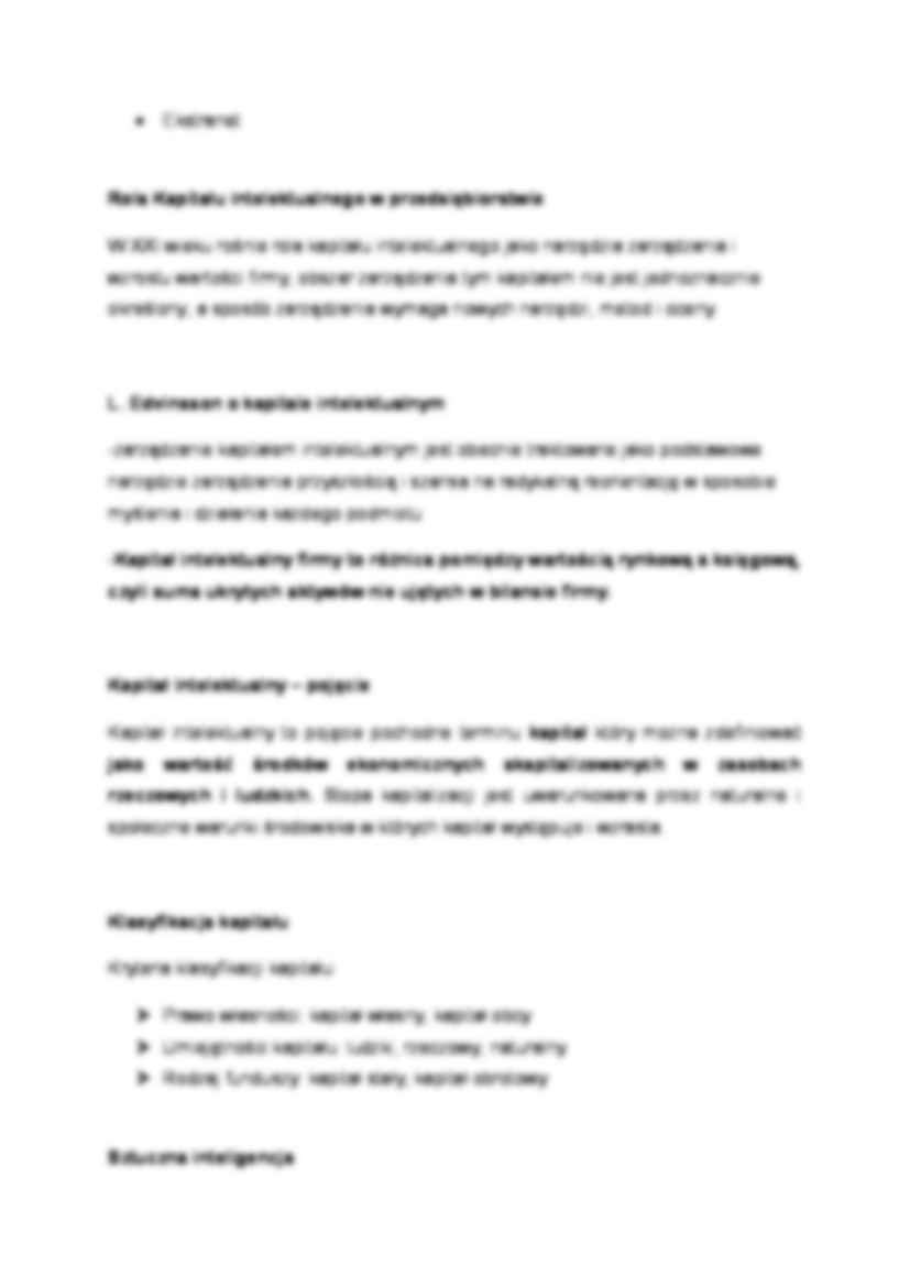 Kapitał intelektualny - wykład 3, (sem IV) - strona 3