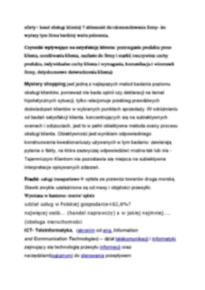 Marketing usług - wykład 21 (sem.VI) - strona 2