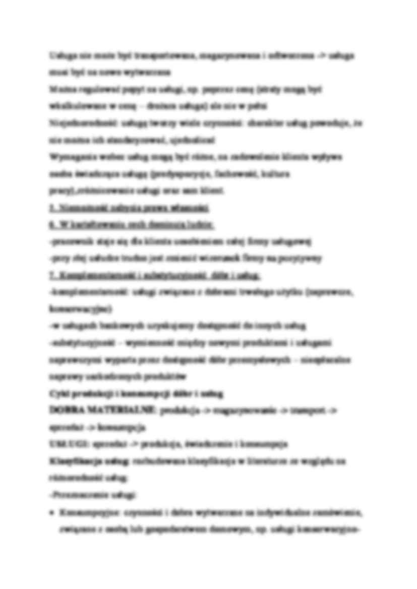 Marketing usług - wykład 3 (sem.VI) - strona 2