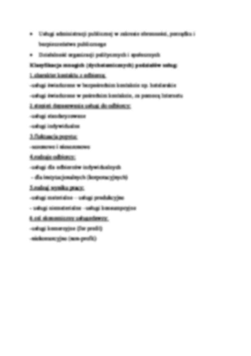 Marketing usług - wykład 4 (sem.VI) - strona 2
