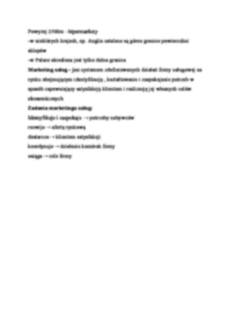 Marketing usług - wykład 5(sem.VI) - strona 2