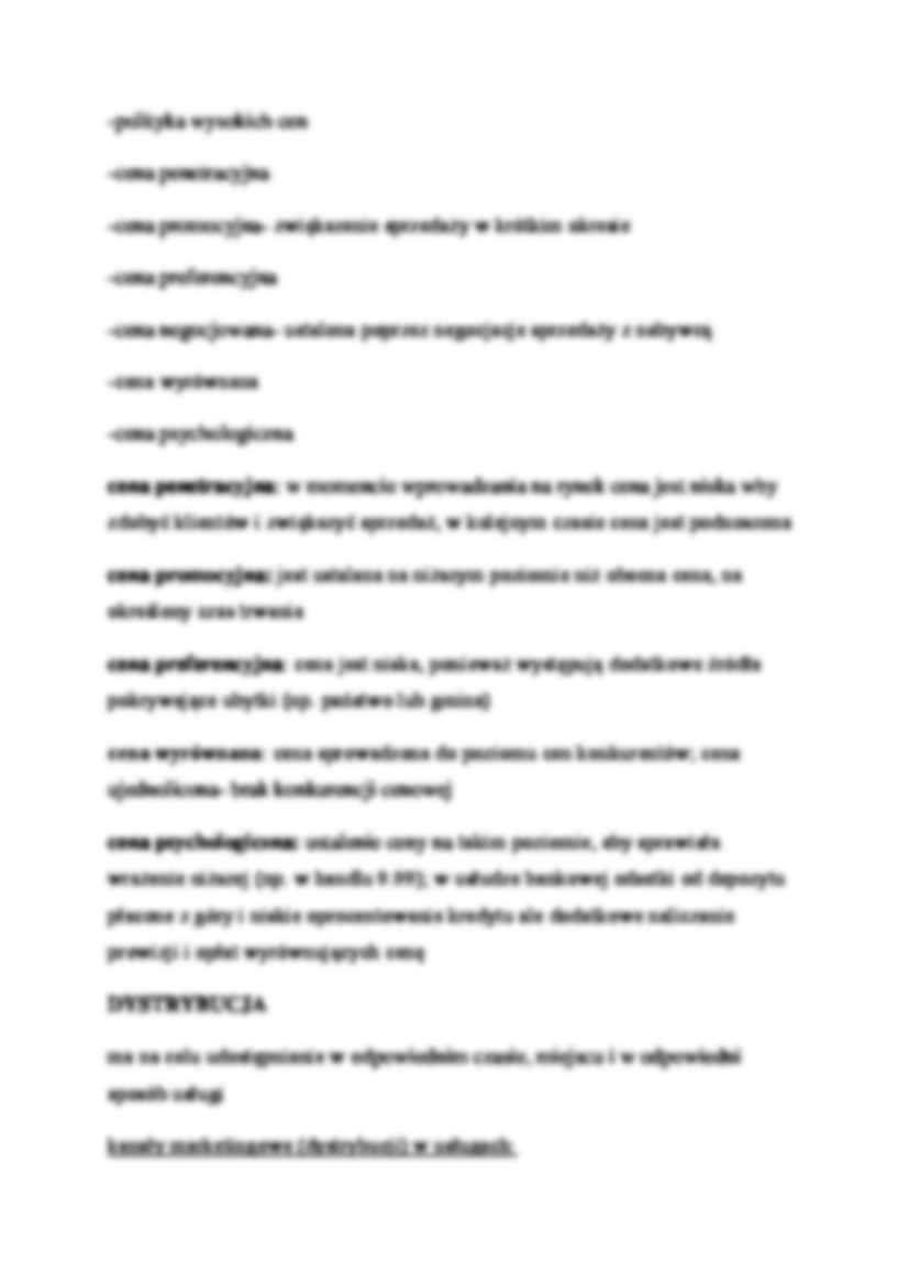 Marketing usług - wykład 16 (sem.VI) - strona 2