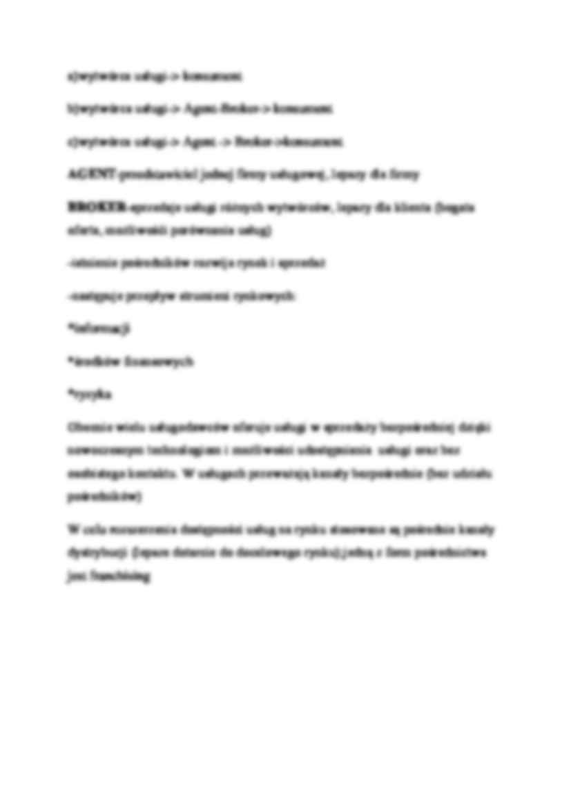Marketing usług - wykład 16 (sem.VI) - strona 3
