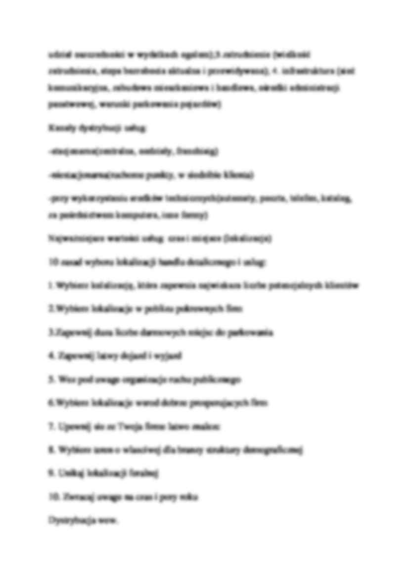 Marketing usług - wykład 17 (sem.VI) - strona 3