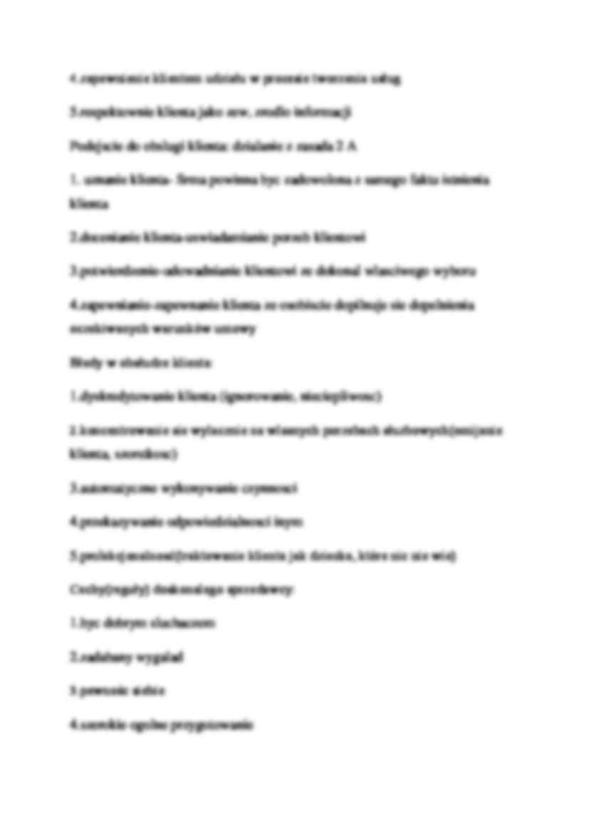 Marketing usług - wykład 18 (sem.VI) - strona 2