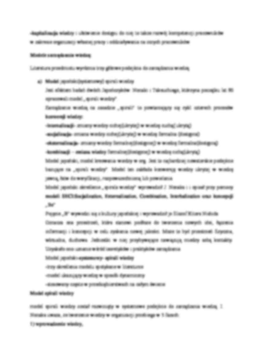 Zarządzanie wiedzą i ochrona własności intelektualnej - wykład 8 - strona 2