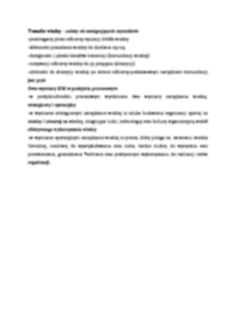 Zarządzanie wiedzą i ochrona własności intelektualnej - wykład 10 - strona 2