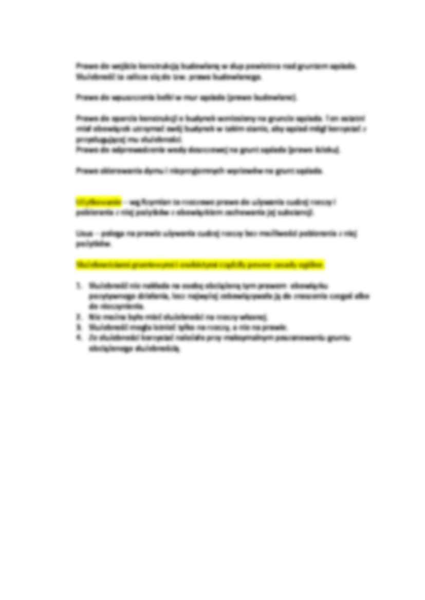 Służebności jako prawa - wykład. - strona 2